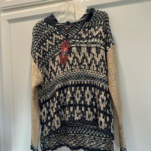 Knit cardigan with hoodie made from super soft knit. NWT Size Large